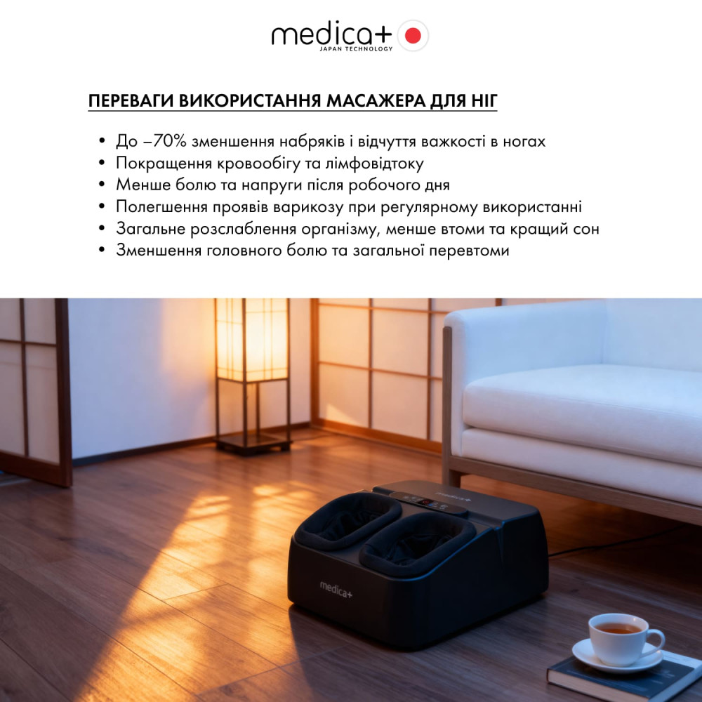Купити Масажер для ніг MEDICA+ FootMass 7.0 (Japan) | Medica Plus